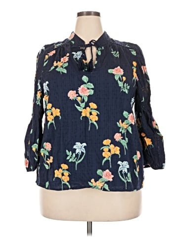 Crown & Ivy 3/4 Sleeve Blouse (view 1)