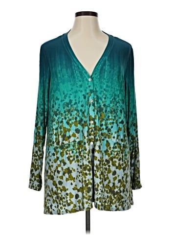 LOGO by Lori Goldstein 3/4 Sleeve Blouse (view 1)