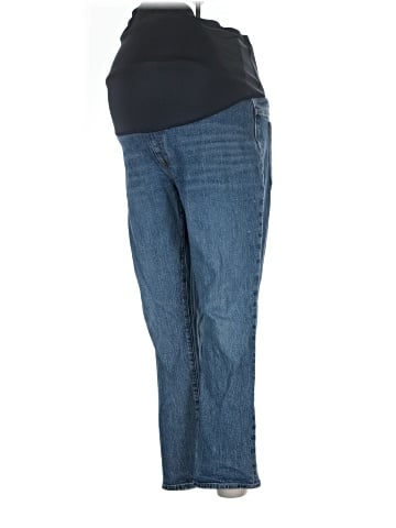 Madewell The Maternity Over-the-Belly Perfect Vintage Jean in Decatur Wash (view 1)