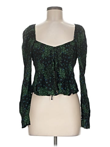 Topshop Long Sleeve Blouse (view 1)