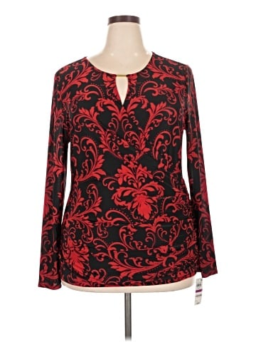 INC International Concepts Long Sleeve Blouse (view 1)