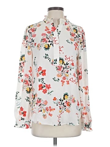 Ann Taylor LOFT Long Sleeve Blouse (view 1)