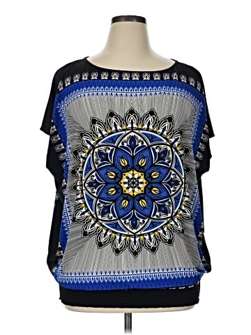 Alfani Short Sleeve Blouse (view 1)