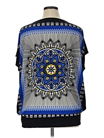Alfani Short Sleeve Blouse (view 2)