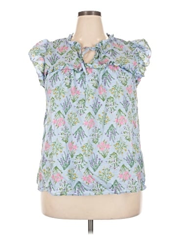 Ann Taylor LOFT Short Sleeve Blouse (view 1)