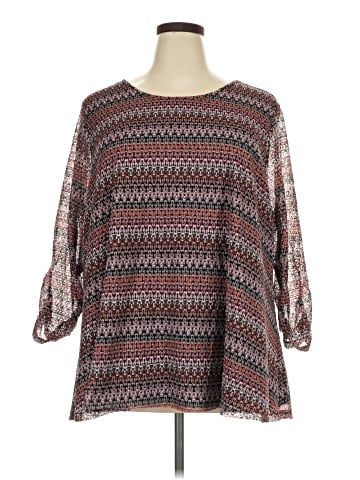 Avenue 3/4 Sleeve Blouse (view 1)