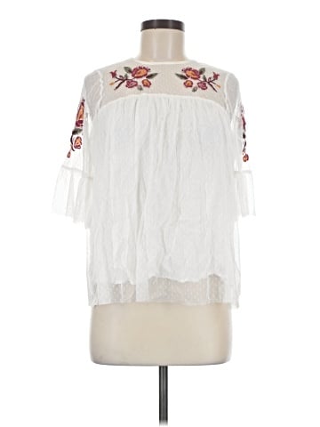 Blue Rain 3/4 Sleeve Blouse (view 1)