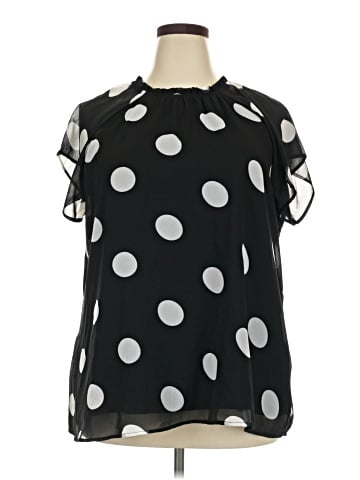 BLOOMCHIC Short Sleeve Blouse (view 1)