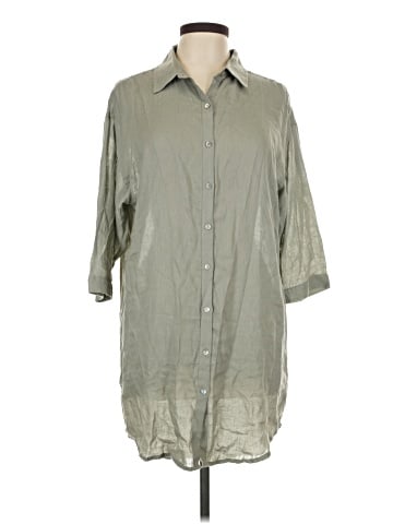 Tahari 3/4 Sleeve Button-Down Shirt (view 1)