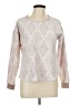 Kensie Metallic Ivory Pullover Sweater Size L - photo 1