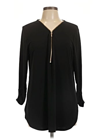 JM Collection Long Sleeve Blouse (view 1)