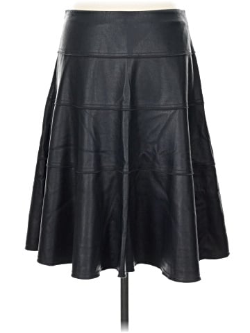 Rebecca Taylor Faux Leather Skirt (view 2)