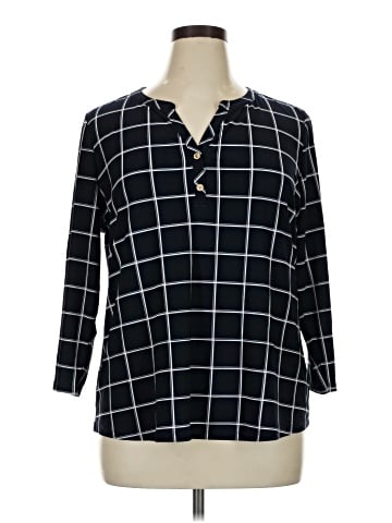 Anne Klein Long Sleeve Blouse (view 1)