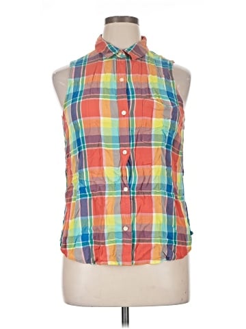 SO Sleeveless Button-Down Shirt (view 1)