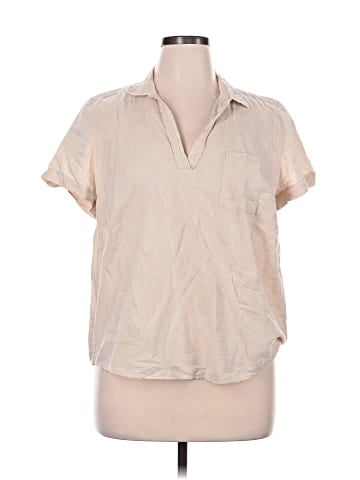 J.Crew Factory Store Short Sleeve Blouse (view 1)