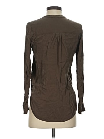 Vince. Long Sleeve Silk Top (view 2)