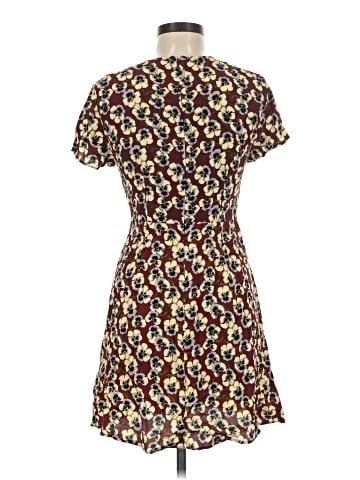 Madewell Button-Wrap Dress in Viola Floral (view 2)
