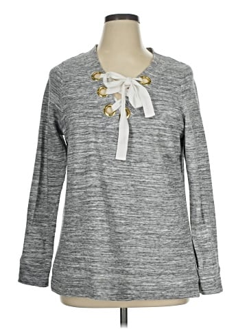 Lane Bryant Long Sleeve Polo (view 1)