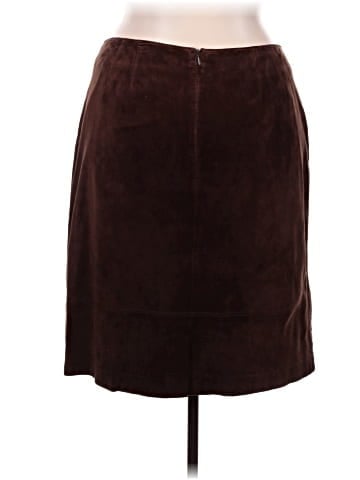 Lord & Taylor Leather Skirt (view 2)