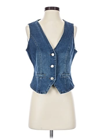 Allegra K Denim Vest (view 1)