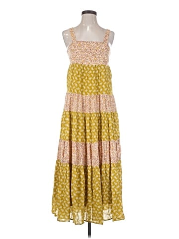 Madewell Print-Mix Tiered Midi Dress in Jaipur Floral (view 1)
