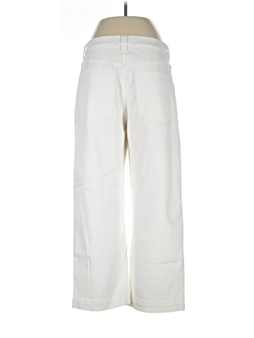 Madewell The Perfect Vintage Wide-Leg Crop Jean in Tile White (view 2)
