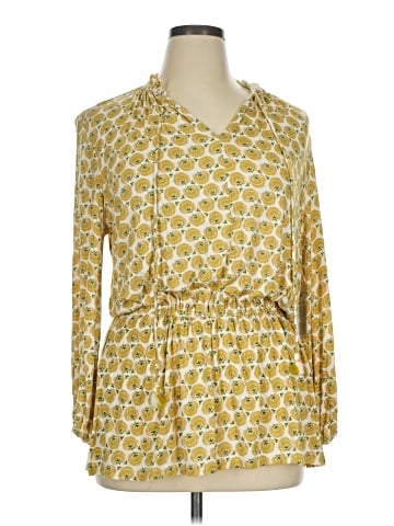 Melissa McCarthy Seven7 3/4 Sleeve Blouse (view 1)