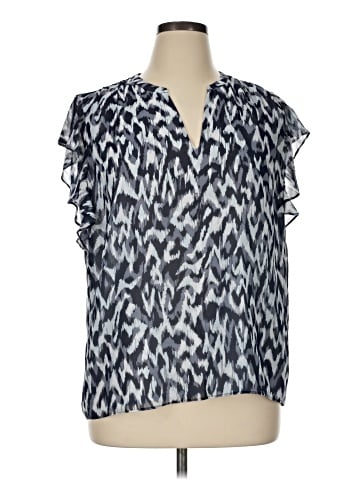 Calvin Klein Short Sleeve Blouse (view 1)