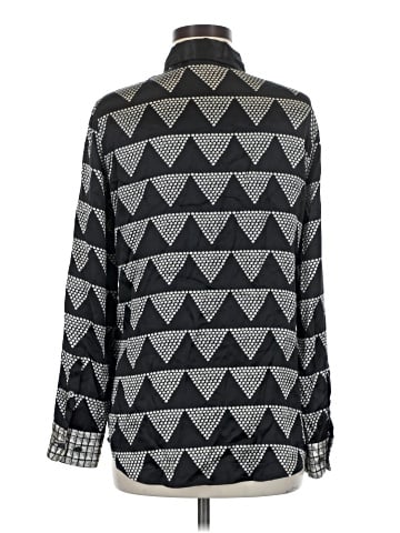 Equipment Long Sleeve Silk Top (view 2)