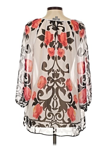 JM Collection 3/4 Sleeve Blouse (view 2)
