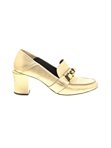 Fendi Leather Studded loafer pumps (view 1)