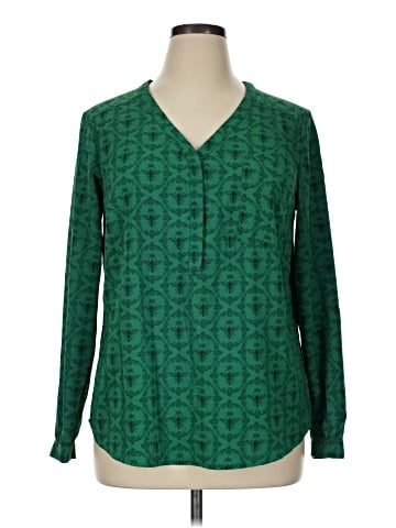 Merona Long Sleeve Blouse (view 1)