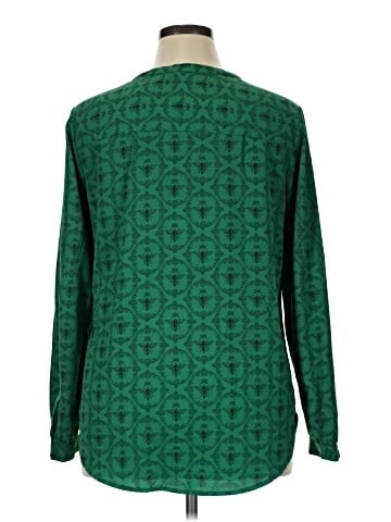 Merona Long Sleeve Blouse (view 2)