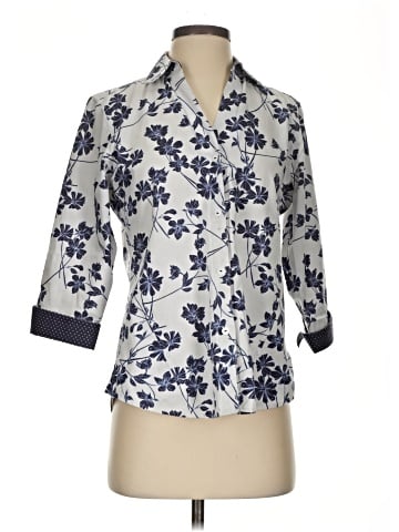 Foxcroft 3/4 Sleeve Blouse (view 1)
