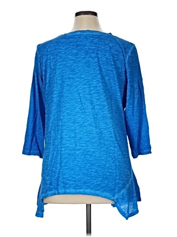 LOGO by Lori Goldstein 3/4 Sleeve Top (view 2)