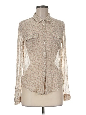Paige Long Sleeve Silk Top (view 1)