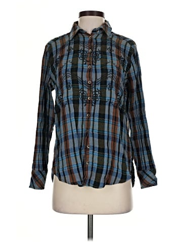 Free People Long Sleeve Button-Down Shirt (view 1)