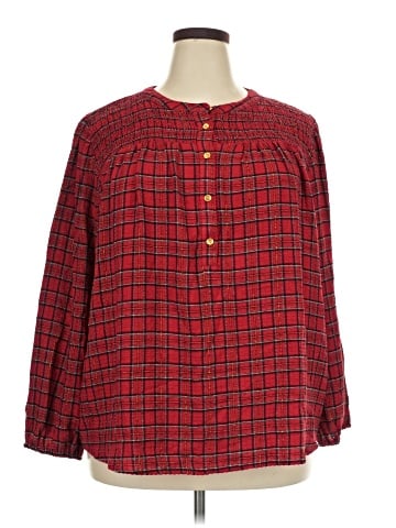 Lane Bryant Long Sleeve Blouse (view 1)