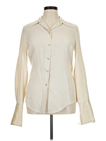 Banana Republic Long Sleeve Silk Top (view 1)