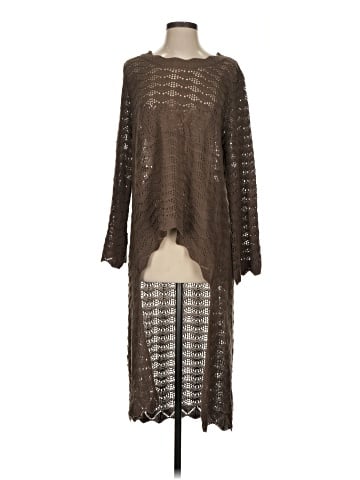 Knit Mix Poncho (view 1)