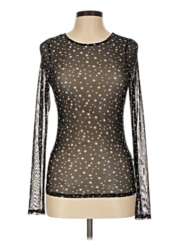 Zara W&B Collection Long Sleeve Top (view 1)