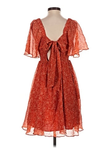 Madewell Seersucker Lucie Tie-Back Mini Dress in Piazza Floral (view 2)