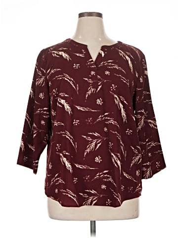 Christopher & Banks 3/4 Sleeve Blouse (view 1)
