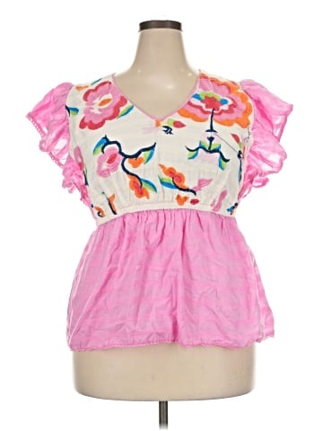 C established 1946 Short Sleeve Blouse (view 1)