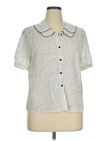 Allegra K Short Sleeve Blouse (view 1)