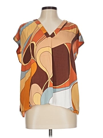 RACHEL Rachel Roy Short Sleeve Blouse (view 1)