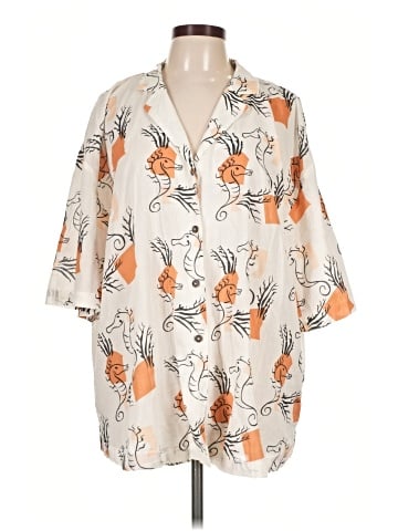 Madewell Cover-Up Camp Shirt in Seahorse Sketch (view 1)