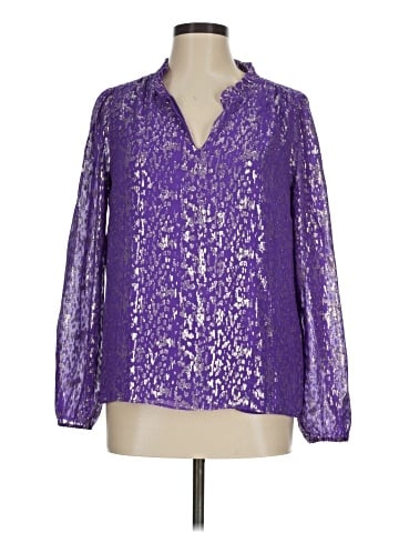 Lilly Pulitzer Long Sleeve Silk Top (view 1)