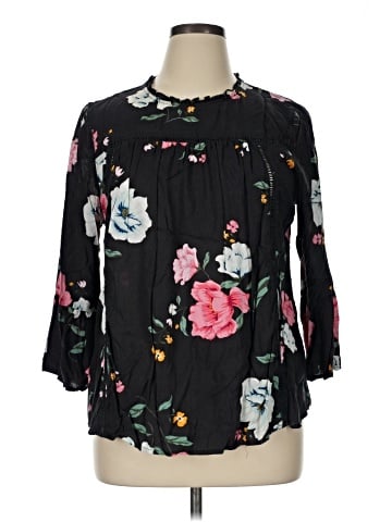Old Navy 3/4 Sleeve Blouse (view 1)