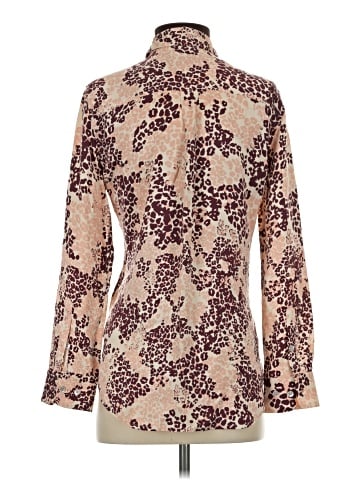 Equipment Long Sleeve Silk Top (view 2)